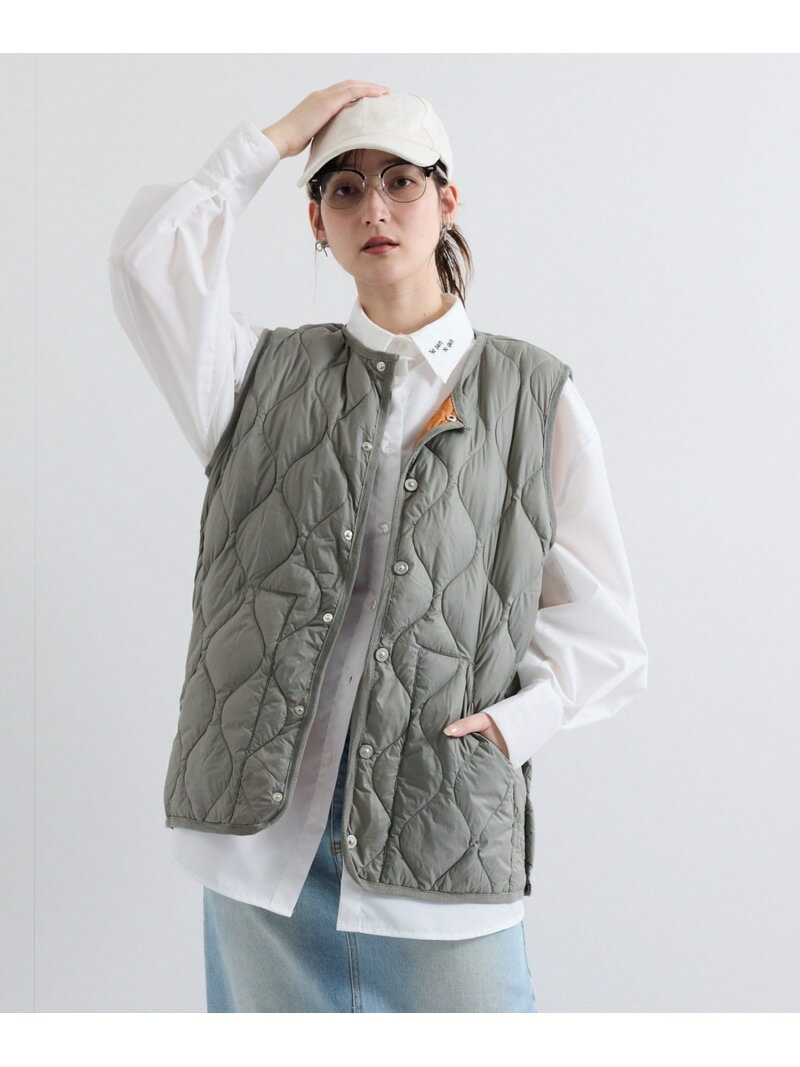 【TAION】ミリタリークルーネックダウンベスト≪手洗い可能≫ VICKY ビッキー ジャケット・ア