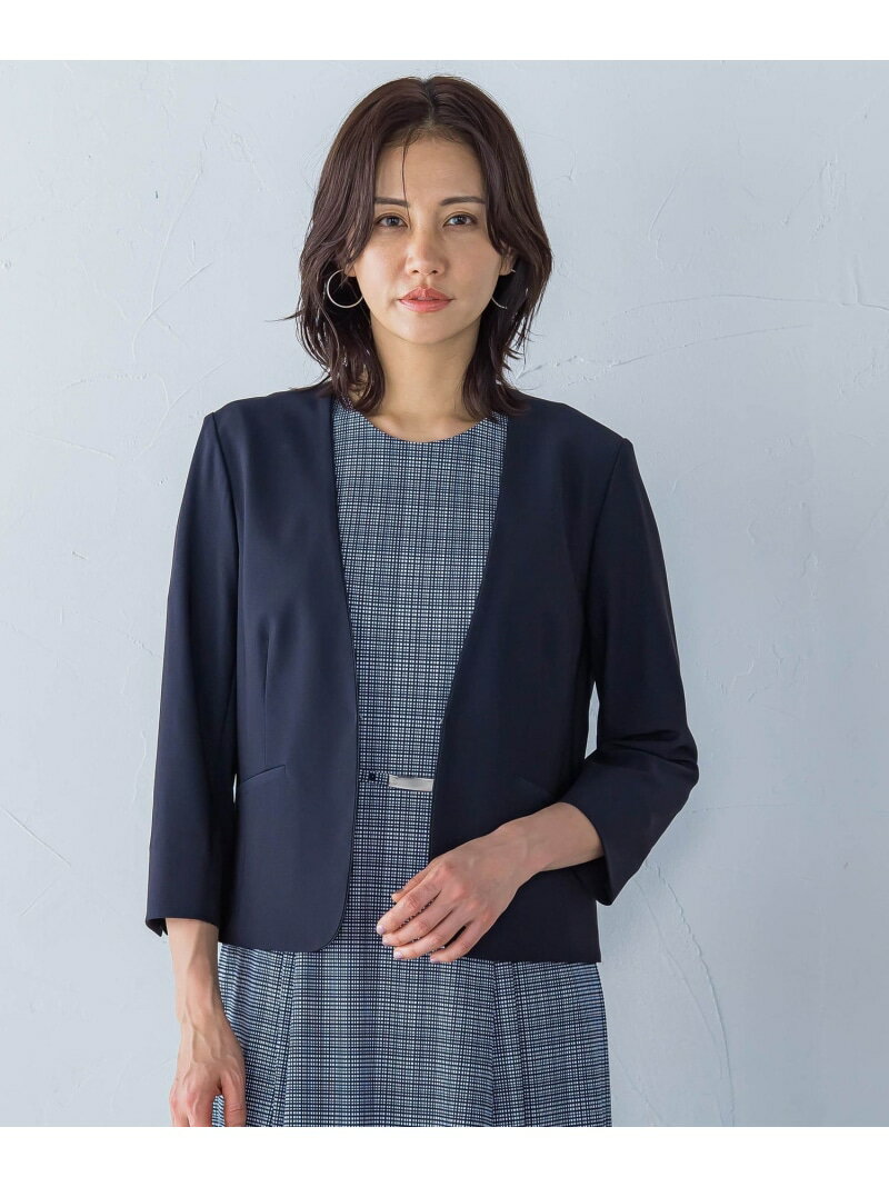 【SALE／20%OFF】トリアセVカラージャケット≪手洗い可能≫ LAUTREAMONT ロートレアモン ジャケット・アウター テーラードジャケット・ブレザー ホワイト ネイビー【RBA_E】【送料無料】[Rakuten Fashion]