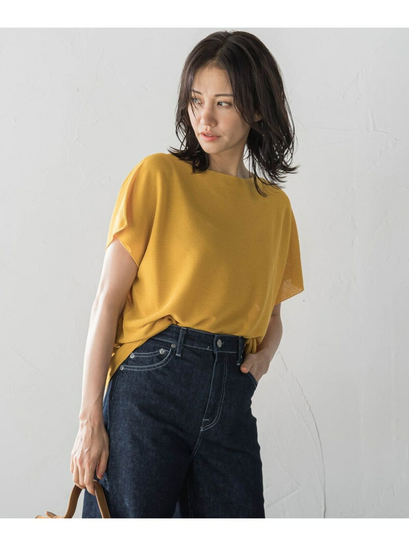 Rakuten - 【SALE／30%OFF】ストレスフリーペーパーヤーンニット≪手洗い可能≫ LAUTREAMONT ロートレアモン トップス ニット ベージュ ブラウン イエロー ブルー ピンク ホワイト【RBA_E】【送料無料】[Rakuten Fashion]