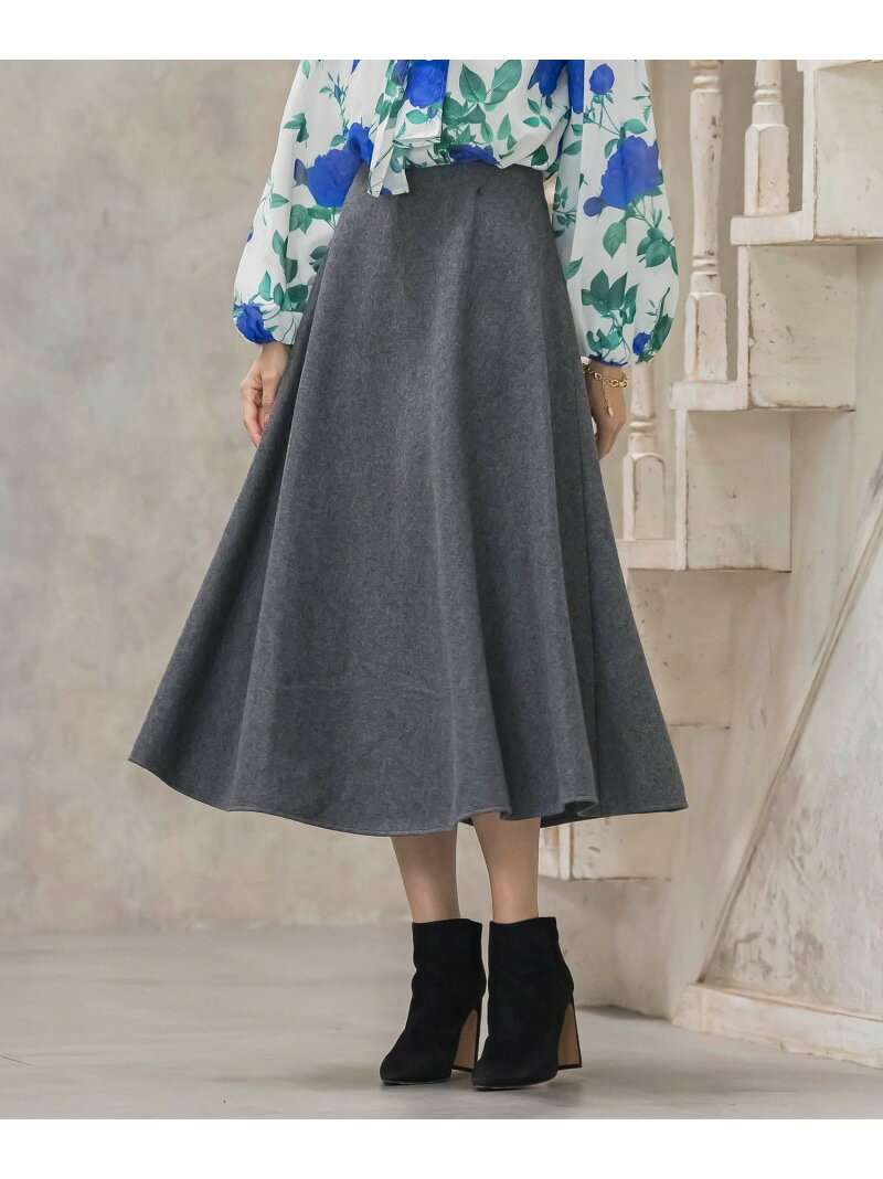 メルトンサーキュラースカート Viaggio Blu ビアッジョブルー スカート その他のスカート ブルー ブラック ホワイト【送料無料】[Rakuten Fashion]