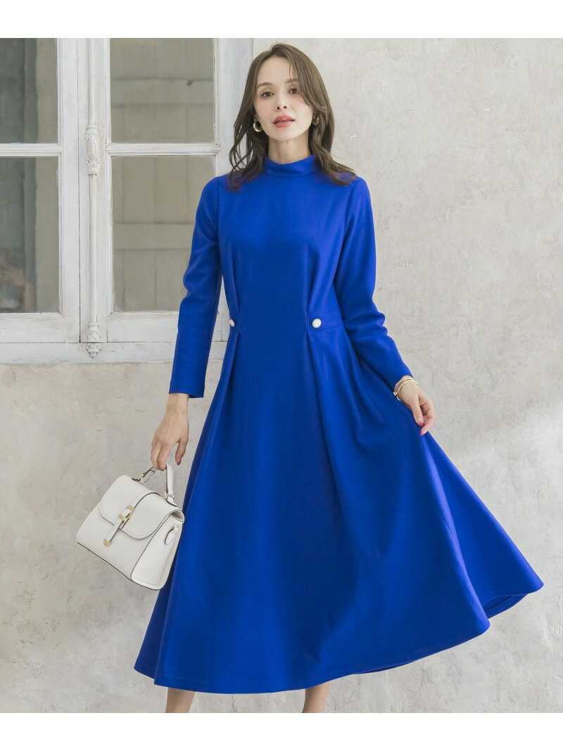 ルミナリー圧縮スムースワンピース Viaggio Blu ビアッジョブルー ワンピース・ドレス ワンピース ブルー ホワイト【送料無料】[Rakuten Fashion]のサムネイル