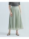 【SALE/15%OFF】シアーパネルフレアスカート≪手洗い可能≫ ketty ケティ スカート その他のスカート グリーン グレー【RBA_E】【送料無料】[...
