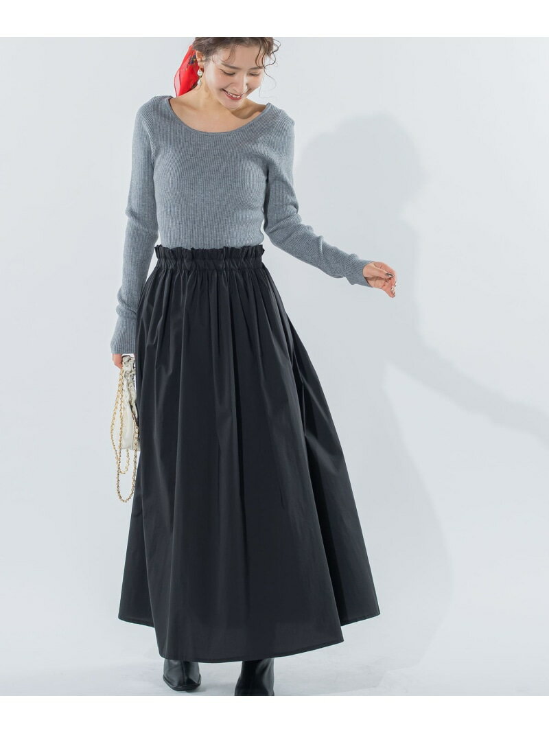 【SALE／50%OFF】【1着でコーデが決まる】ニット切替ドッキングワンピース《手洗い可能》 VI