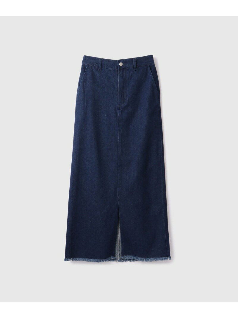 【落ち感◎】10OZデニムIラインスカート VICKY ビッキー スカート その他のスカート ネイビー ブラック ブルー【送料無料】[Rakuten Fashion]