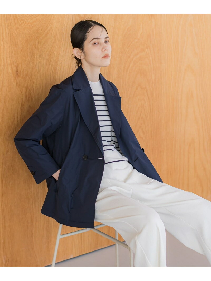 Rakuten - 【SALE／60%OFF】【大きいサイズ】メモリータフタショート丈ライトアウター≪洗濯機で洗える≫ la.f... ラ・エフ ジャケット・アウター テーラードジャケット・ブレザー ベージュ ブルー ネイビー【RBA_E】【送料無料】[Rakuten Fashion]