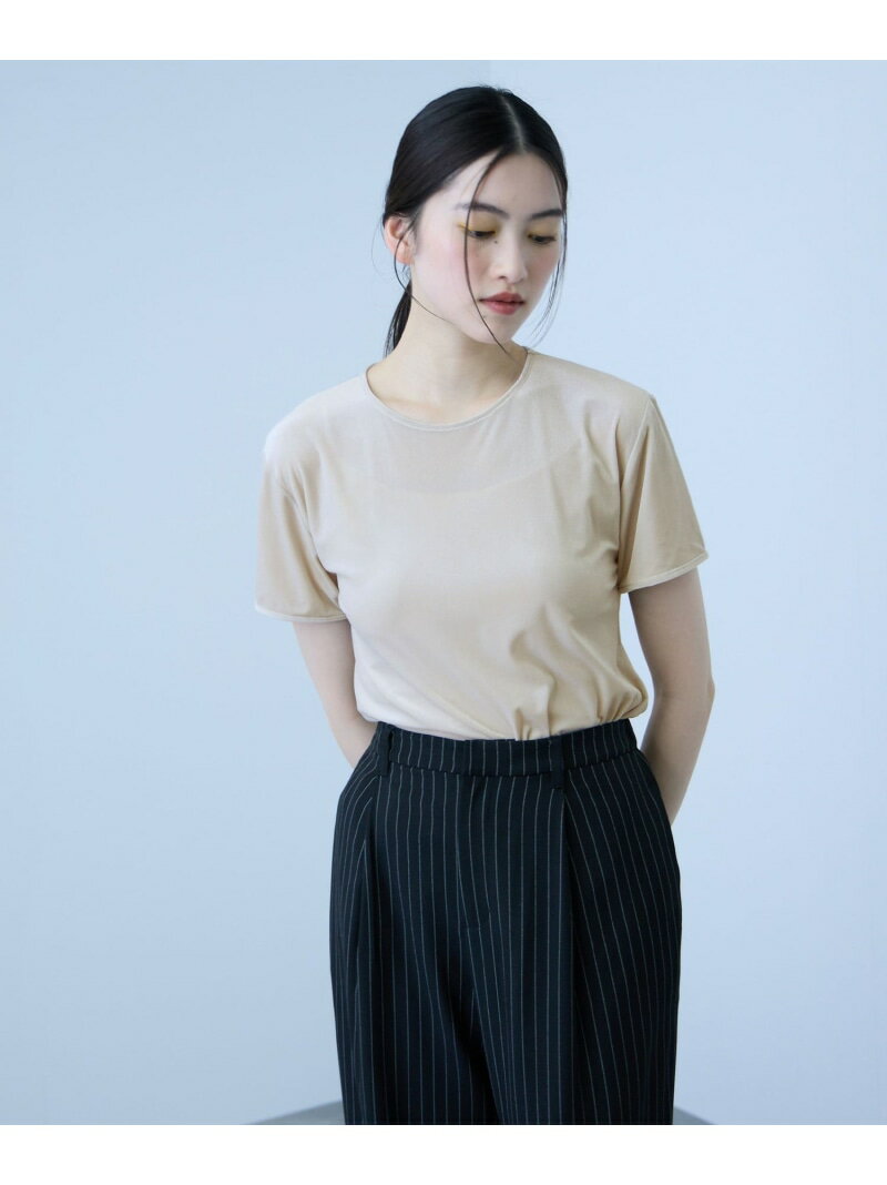 Rakuten - 【SALE／30%OFF】シアーベロアTシャツ【日本製】 VICKY ビッキー トップス カットソー・Tシャツ ブルー ホワイト ネイビー【RBA_E】【送料無料】[Rakuten Fashion]