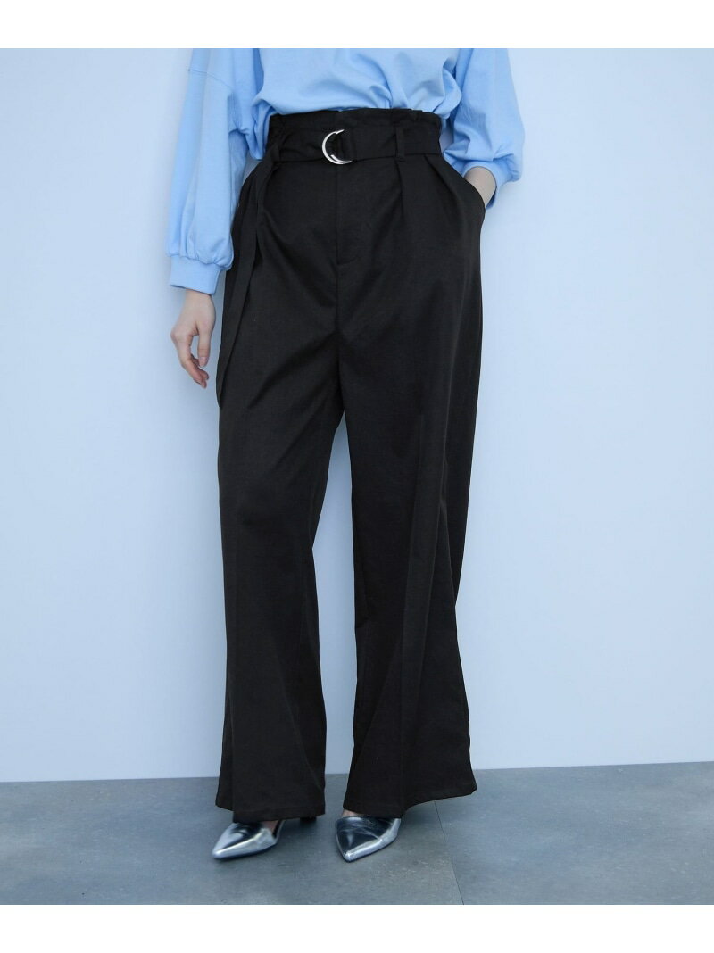 【SALE／10%OFF】【大人の抜け感】ツイルチノワイドパンツ VICKY ビッキー パンツ その他のパンツ ベージュ ブラック【RBA_E】【送料無料】[Rakuten Fashion]