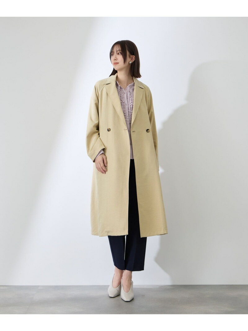 Rakuten - 【SALE／30%OFF】スウェードライクピーチガウントレンチコート QUEENS COURT クイーンズコート ジャケット・アウター その他のジャケット・アウター ベージュ【RBA_E】【送料無料】[Rakuten Fashion]