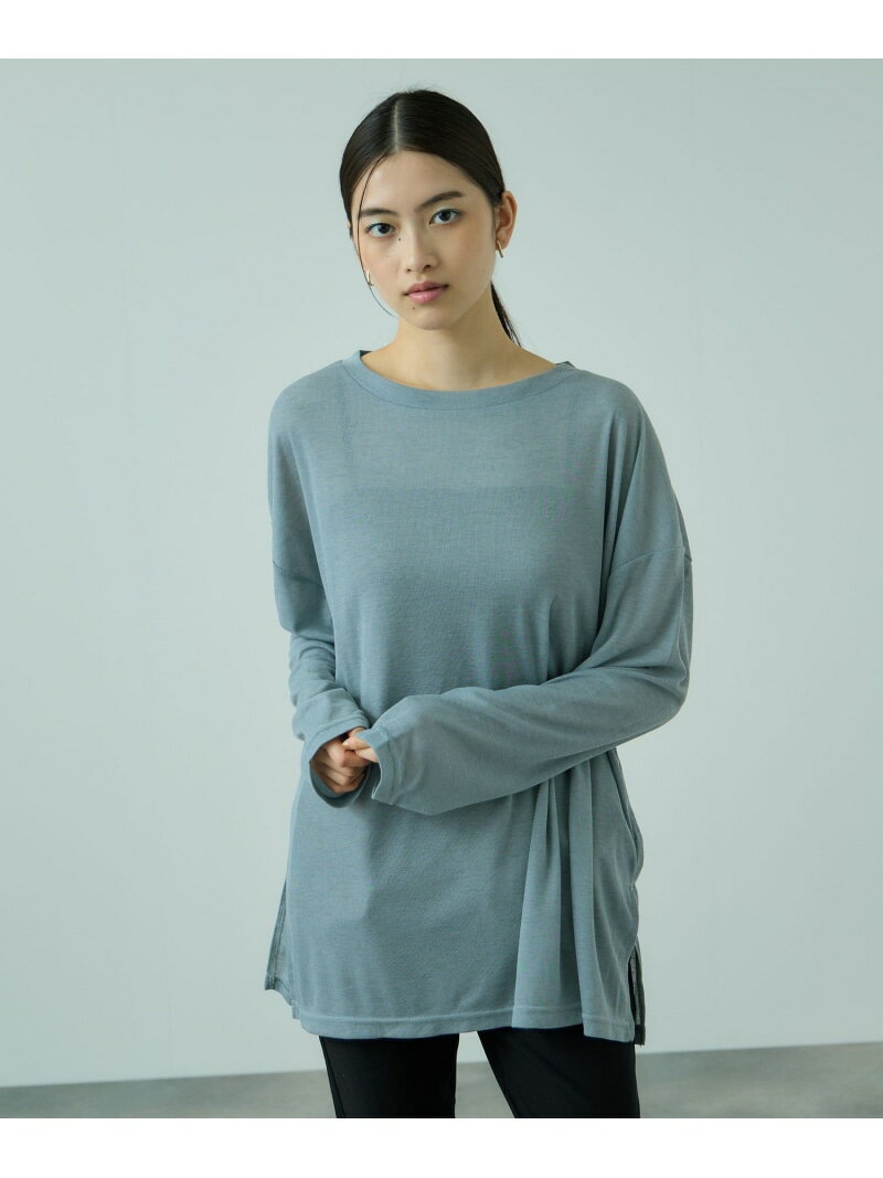 【SALE／40%OFF】セミシアーオーバーサイズカットソー≪手洗い可能≫ VICKY ビッキー トップス カットソー・Tシャツ ブルー ブラック ホワイト【RBA_E】[Rakuten Fashion]