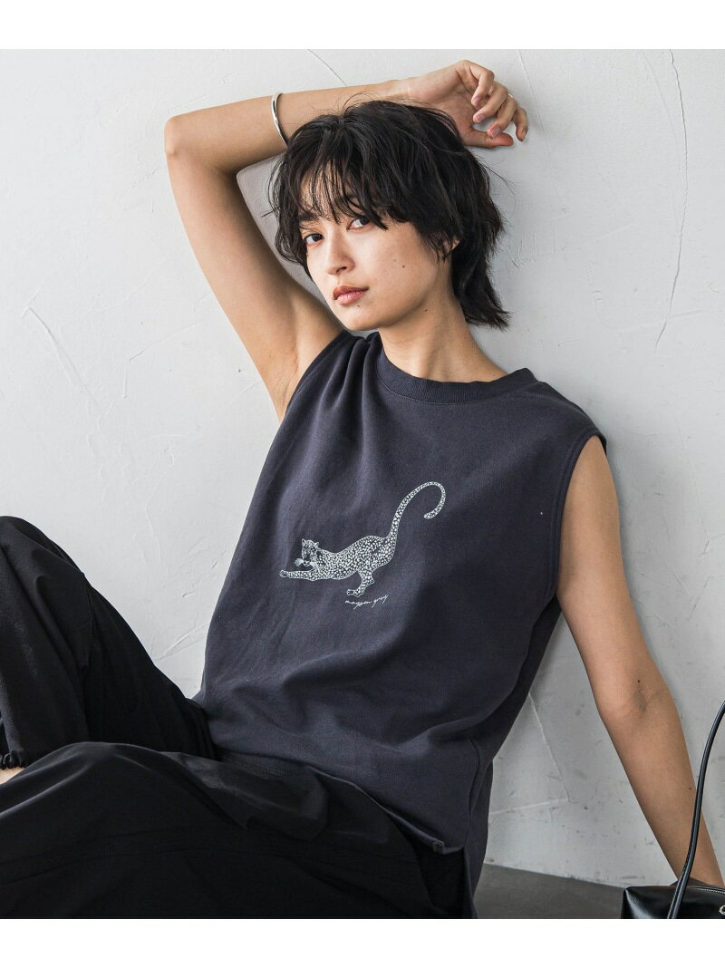 Rakuten - 【SALE／30%OFF】レオパードプリントノースリーブプルオーバー≪洗濯機で洗える≫ MAYSON GREY メイソングレイ トップス カットソー・Tシャツ ホワイト グレー【RBA_E】【送料無料】[Rakuten Fashion]