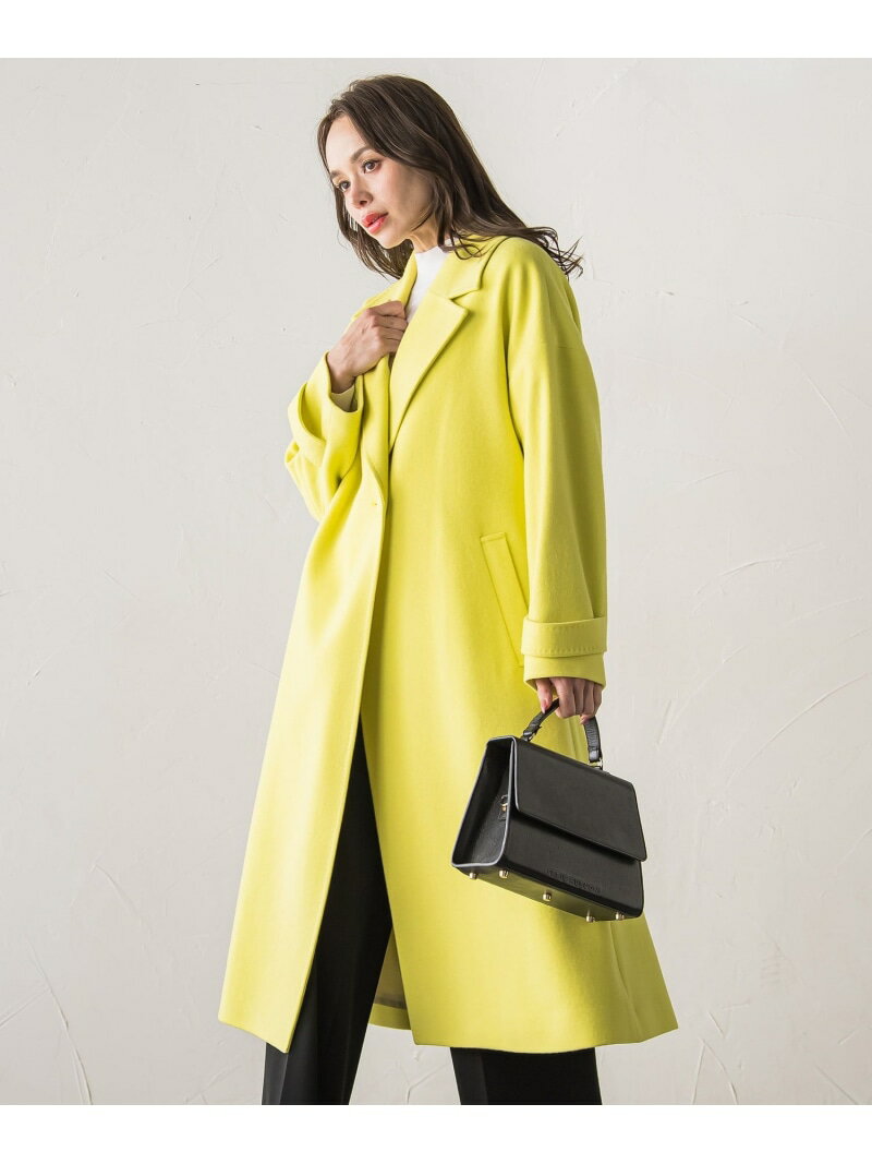 【SALE／15%OFF】テーラードカラーコート Viaggio Blu ビアッジョブルー ジャケット・アウター その他のジャケット・アウター ネイビー ブルー イエロー【RBA_E】【送料無料】[Rakuten Fashion]