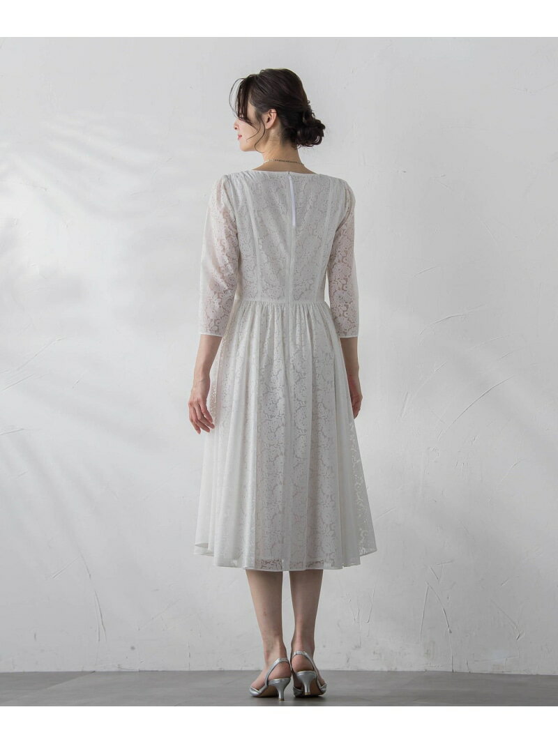 【SALE／50%OFF】オパールプリントフレアワンピース LAUTREAMONT DE CLASSE ロートレアモン ワンピース・ドレス ワンピース ホワイト【RBA_E】【送料無料】[Rakuten Fashion] 2