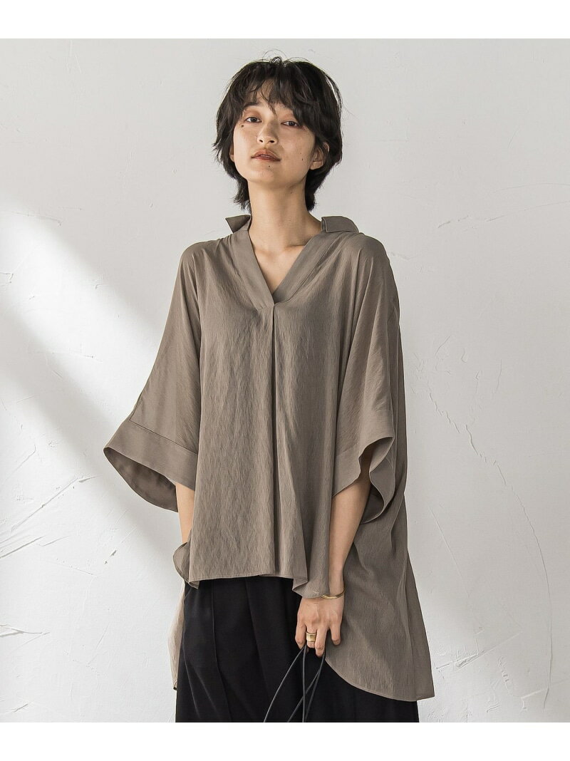 Rakuten - 【SALE／30%OFF】【新色追加】シアー楊柳バックタックスキッパーブラウス≪手洗い可能≫ MAYSON GREY メイソングレイ トップス シャツ・ブラウス ブラウン ベージュ レッド ブラック ブルー【RBA_E】【送料無料】[Rakuten Fashion]