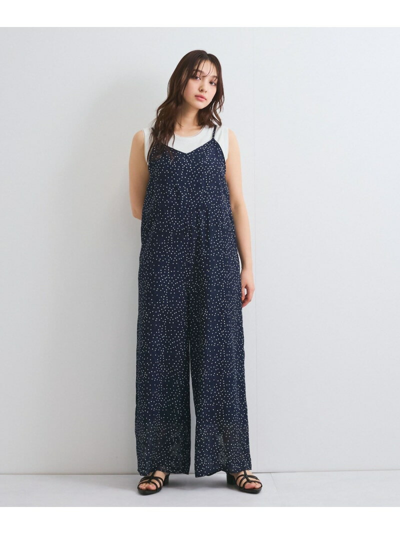 【SALE／30%OFF】シアージャカードドットサロペット≪手洗い可能≫ QUEENS COURT クイーンズコート ワンピース・ドレス ワンピース グレー ネイビー【RBA_E】【送料無料】[Rakuten Fashion]