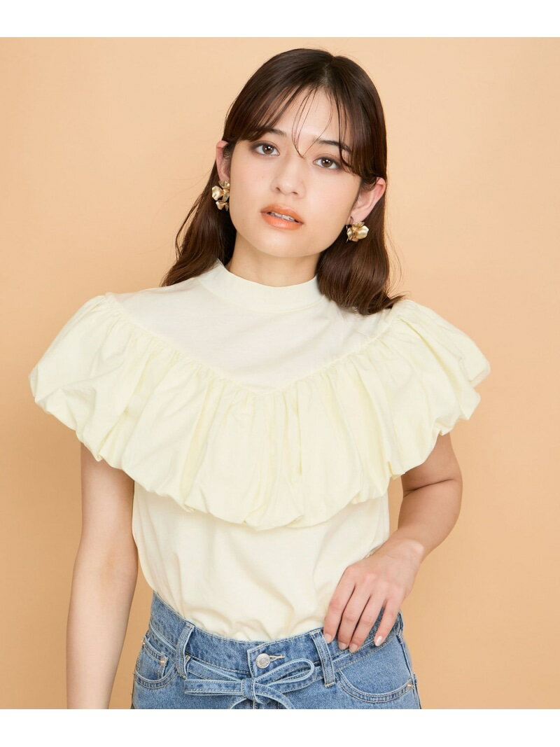 Rakuten - 【SALE／60%OFF】シルケットカットフリルトップス≪手洗い可能≫ QUEENS COURT クイーンズコート トップス カットソー・Tシャツ ホワイト イエロー ブラック【RBA_E】[Rakuten Fashion]