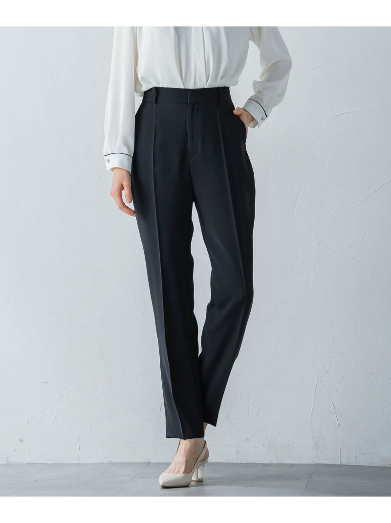 【SALE／50%OFF】ライトダブルクロステーパードパンツ≪セットアップ対応/洗える/3サイズ展開≫ LAUTREAMONT ロートレアモン パンツ その他のパンツ ベージュ ブラック【RBA_E】【送料無料】[Rakuten Fashion]