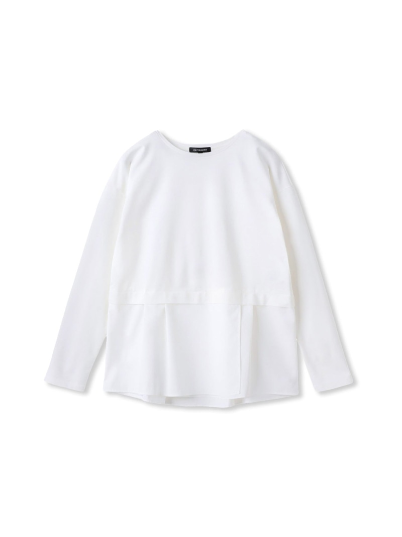 Rakuten - 【SALE／30%OFF】布帛切替カットソー LAUTREAMONT ロートレアモン トップス カットソー・Tシャツ ホワイト【RBA_E】【送料無料】[Rakuten Fashion]