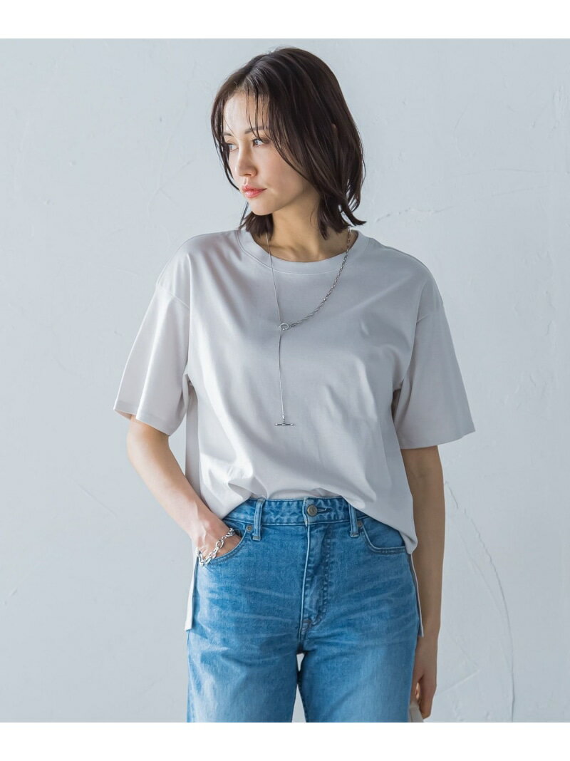 【SALE／10%OFF】【WEB限定】【3サイズ】コットン汗じみ防止カットソー≪洗える/接触冷感≫