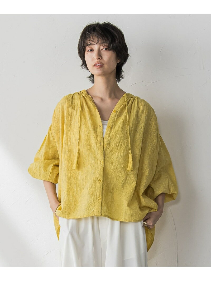 楽天市場】ペイズリー ブラウス（カラーイエロー）（シャツ・ブラウス