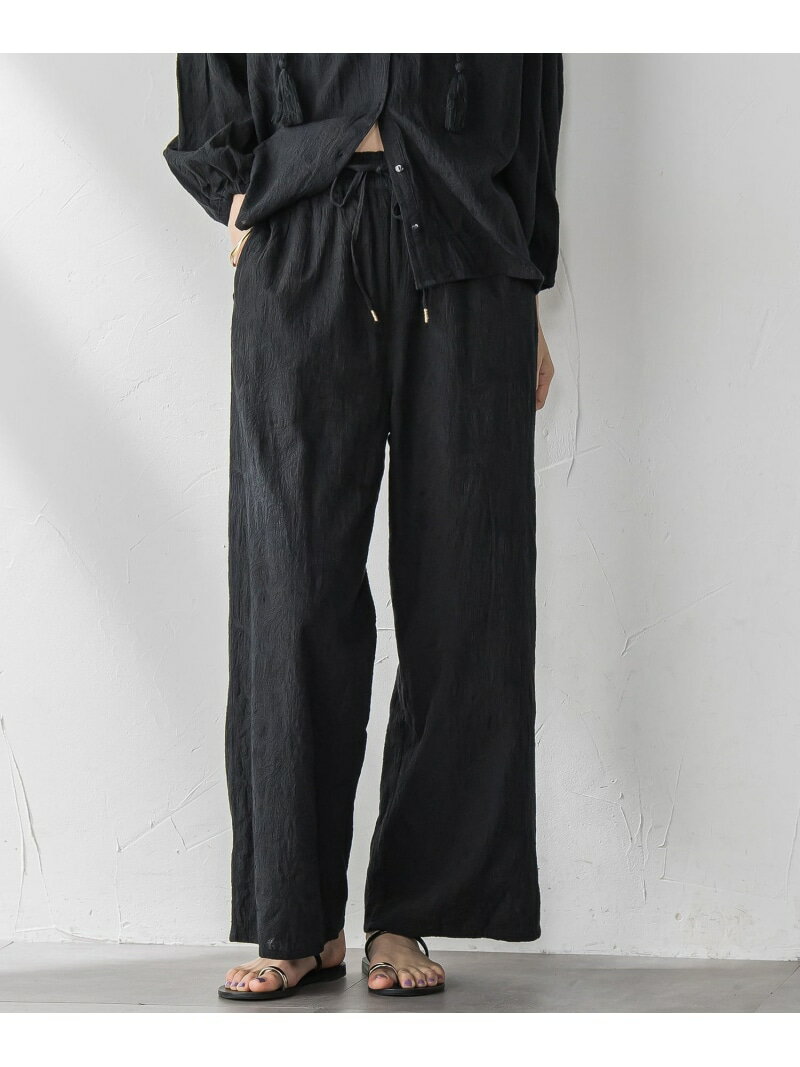 Rakuten - 【SALE／30%OFF】ペイズリー総刺繍綿ボイルストレートパンツ≪手洗い可能≫ MAYSON GREY メイソングレイ パンツ その他のパンツ ブラック ホワイト イエロー【RBA_E】【送料無料】[Rakuten Fashion]