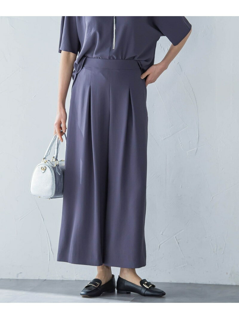 【SALE／30%OFF】【一部店舗限定販売】キレイ*リラックス ガウチョパンツ≪接触冷感/UV/洗濯機で洗える≫ LAUTREAMONT ロートレアモン パンツ その他のパンツ グレー ベージュ ブラック【RBA_E】【送料無料】[Rakuten Fashion]