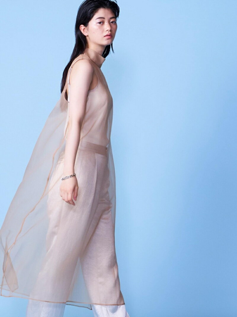 【SALE／70%OFF】シアーオーガンジーワンピース＜手洗い可能＞ lautreamont BLEUBLANC ロートレアモン ワンピース・ドレス シャツワンピース パープル ネイビー ベージュ【RBA_E】【送料無料】[Rakuten Fashion]