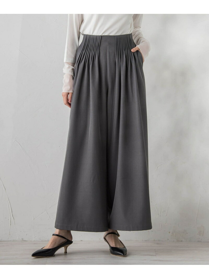 ストレッチツイルパンツ≪洗濯機で洗える≫ Droite lautreamont ドロワット・ロートレアモン パンツ その他のパンツ ネイビー グレー【送料無料】[Rakuten Fashion]