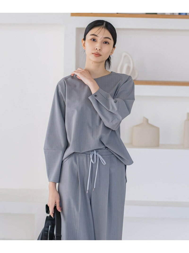 Rakuten - 【SALE／50%OFF】ピンストライプブラウス≪洗濯機で洗える/防シワ/セットアップ対応≫ la.f... ラ・エフ トップス シャツ・ブラウス ブラック グレー【RBA_E】【送料無料】[Rakuten Fashion]