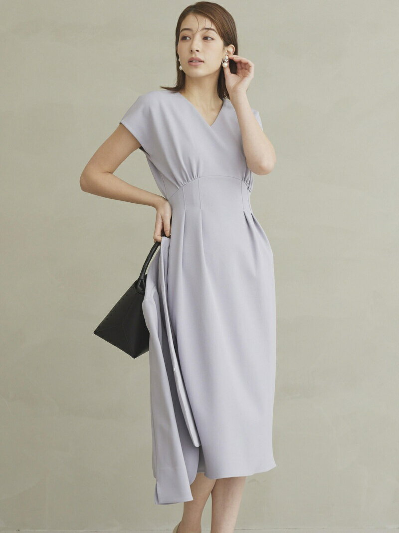 【SALE／50%OFF】ジョーゼットVネックワンピース ketty ケティ ワンピース・ドレス シャツワンピース ブルー ネイビー ベージュ【RBA_E】【送料無料】[Rakuten Fashion]のサムネイル