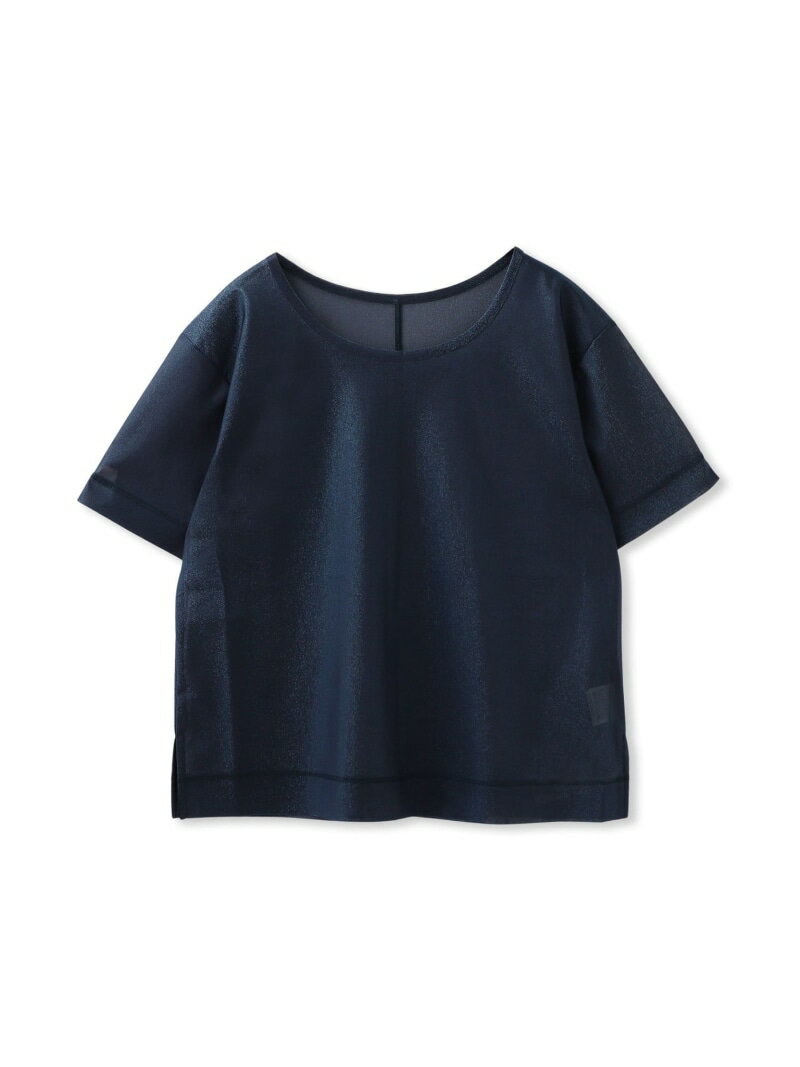 Rakuten - 【SALE／50%OFF】【WEB&一部店舗限定】キラリトリコットボクシーカットソー≪洗濯機で洗える≫ la.f... ラ・エフ トップス カットソー・Tシャツ パープル ベージュ ブラウン ネイビー【RBA_E】【送料無料】[Rakuten Fashion]