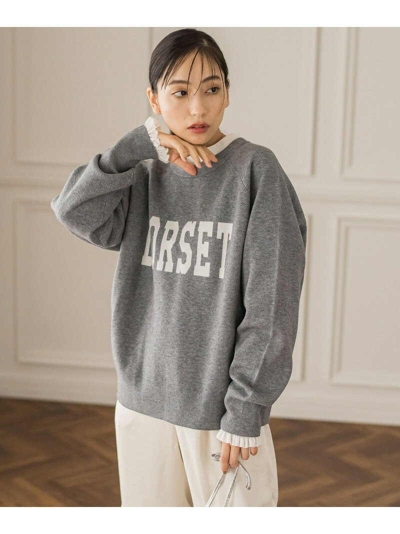 【SALE／10%OFF】【新色追加】ロゴジャガードニット≪手洗い可能≫ Droite lautreamont ドロワット・ロートレアモン トップス ニット レッド グレー ベージュ【RBA_E】【送料無料】[Rakuten Fashion] javaonline-10011393 JAVA ONLINE サンプル画像2