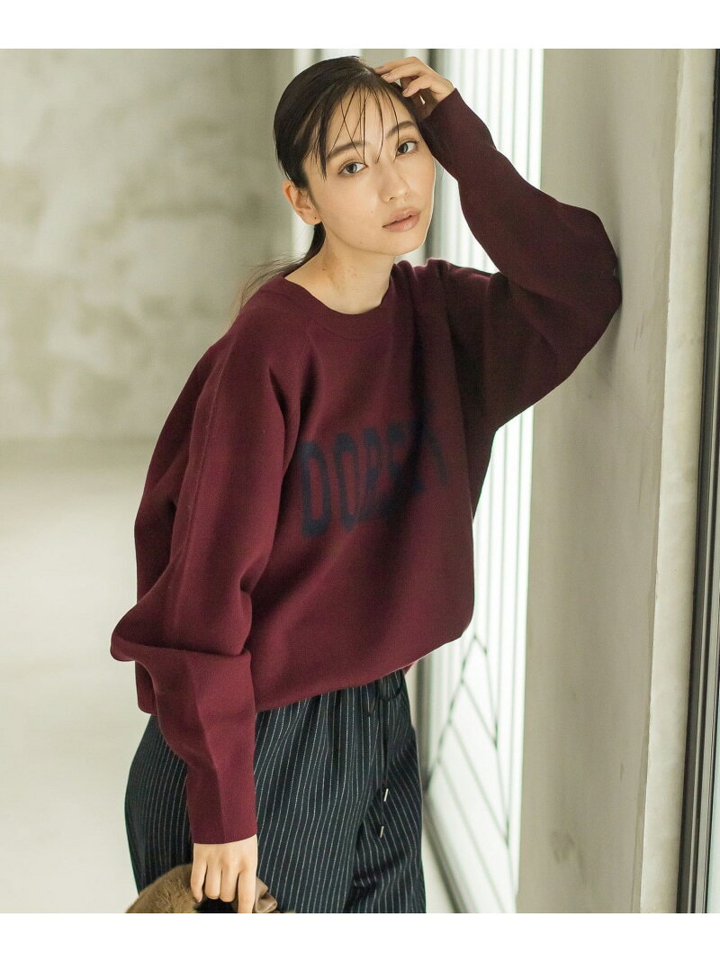 【SALE／10%OFF】【新色追加】ロゴジャガードニット≪手洗い可能≫ Droite lautreamont ドロワット・ロートレアモン トップス ニット レッド グレー ベージュ【RBA_E】【送料無料】[Rakuten Fashion] javaonline-10011393 JAVA ONLINE サンプル画像3