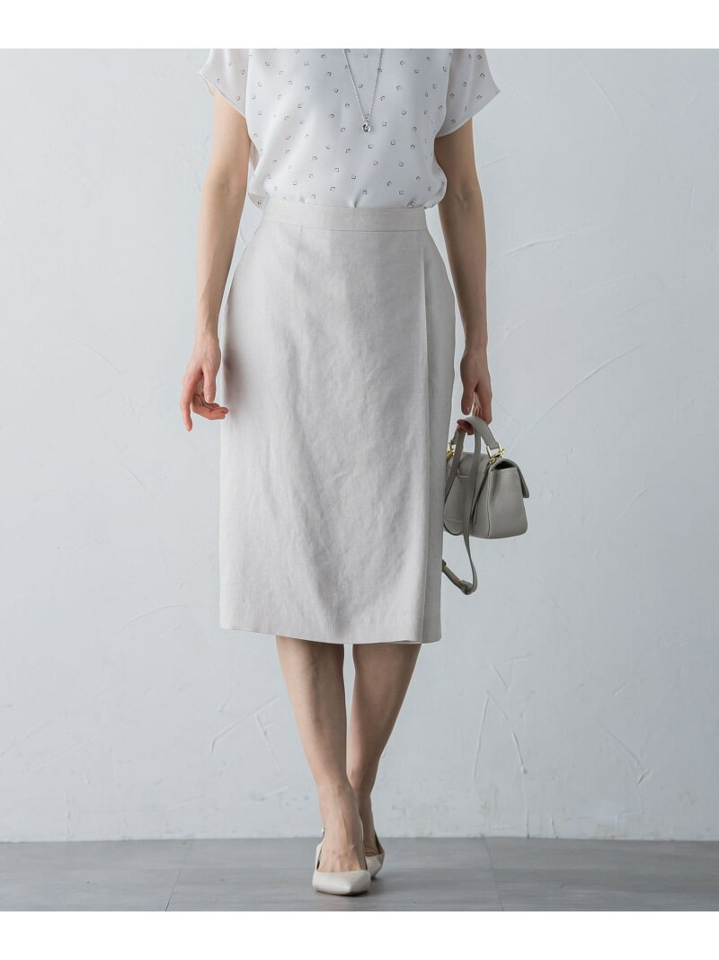 【SALE／50%OFF】アイアスストレッチスカート≪手洗い可能≫ LAUTREAMONT ロートレアモン スカート その他のスカート ネイビー グレー【RBA_E】【送料無料】[Rakuten Fashion]