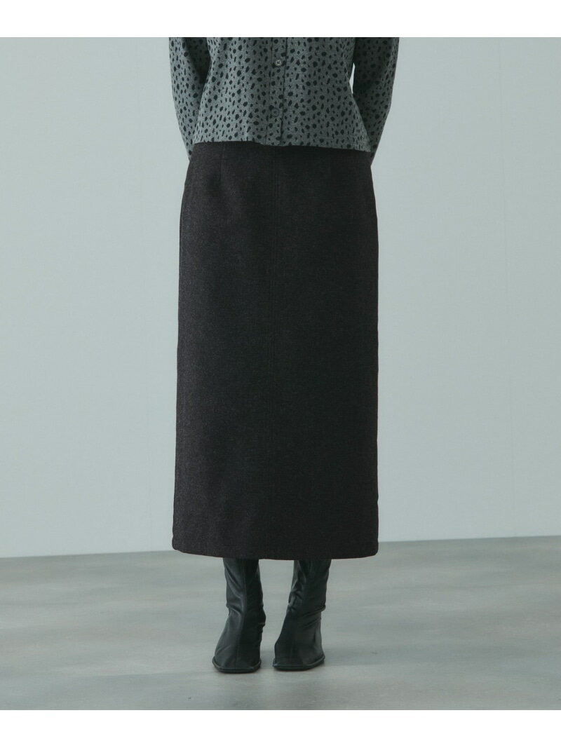 ソフトニットメルトンIラインスカート≪手洗い可能≫ VICKY ビッキー スカート その他のスカート ブラウン【送料無料】[Rakuten Fashion]