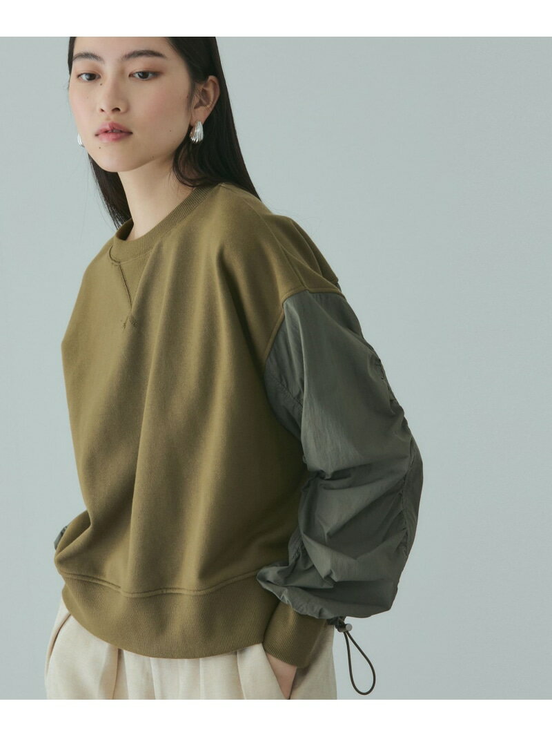 スイッチングドロストスウェットプルオーバー≪洗濯機で洗える≫ VICKY ビッキー トップス カットソー・Tシャツ カーキグリーン【送料無料】[Rakuten Fashion]