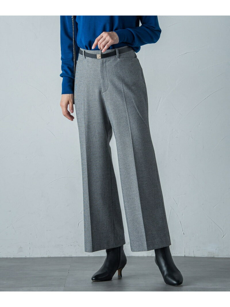 【SALE／30%OFF】【カタログ掲載】両面起毛ストレッチワイドパンツ≪洗える≫ LAUTREAMONT ロートレアモン パンツ その他のパンツ ホワイト ブラック ベージュ グレー【RBA_E】【送料無料】[Rakuten Fashion]