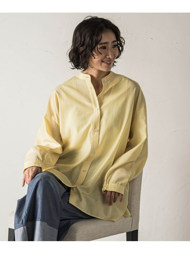 Rakuten - 【SALE／40%OFF】【大きいサイズ】【biyori】シアーシャツ≪洗濯機で洗える≫ la.f... ラ・エフ トップス シャツ・ブラウス ブラウン ブラック ホワイト イエロー【RBA_E】【送料無料】[Rakuten Fashion]