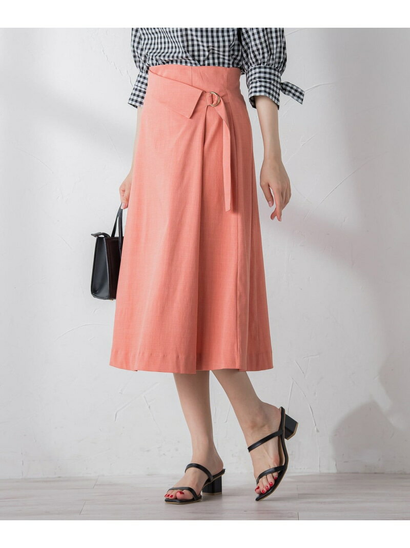 【SALE／50%OFF】ラップ風フレアスカート ≪手洗い可能≫ ketty ケティ スカート その他のスカート ホワイト イエロー オレンジ ブルー【RBA_E】【送料無料】[Rakuten Fashion]