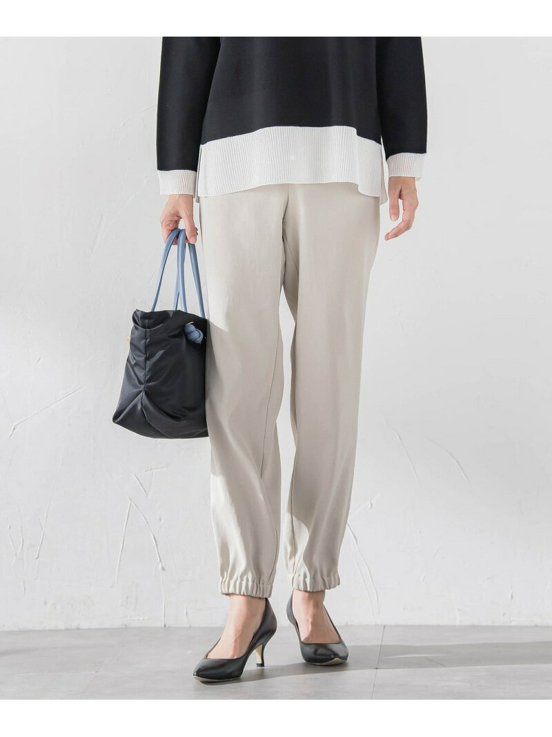 【SALE／10%OFF】ジョガーパンツ la.f... ラ・エフ パンツ その他のパンツ ベージュ ブラック【RBA_E】【送料無料】[Rakuten Fashion]