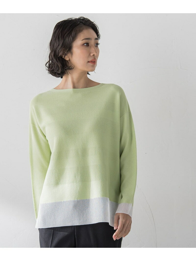 【大きいサイズ/新色追加/】レクサスガーターニット la.f... ラ・エフ トップス ニット ベージュ ブルー オレンジ ホワイト ブラック グリーン【送料無料】[Rakuten Fashion]