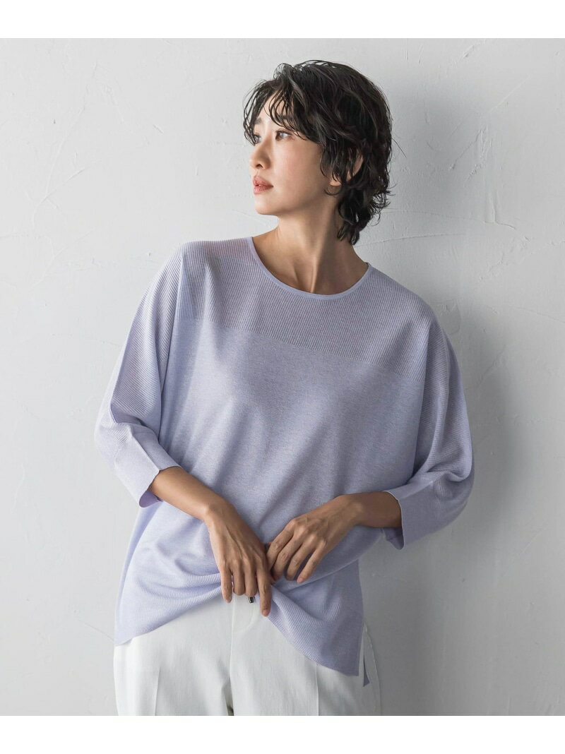 ギャラクシーニット la.f... ラ・エフ トップス ニット ネイビー パープル【送料無料】[Rakuten Fashion]