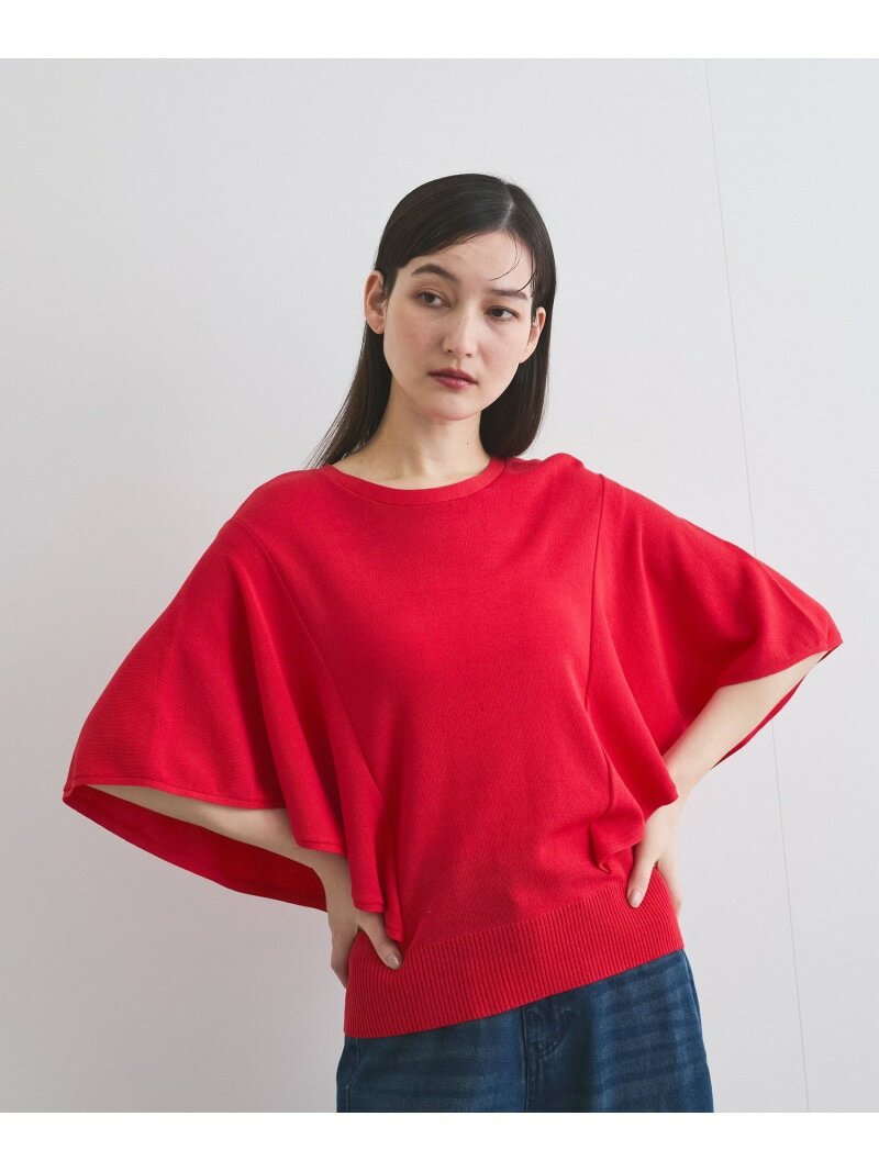 Rakuten - 【SALE／40%OFF】【UVカット/接触冷感】フレアスリーブプルオーバー≪手洗い可能≫ ketty ケティ トップス ニット レッド ブラック【RBA_E】【送料無料】[Rakuten Fashion]
