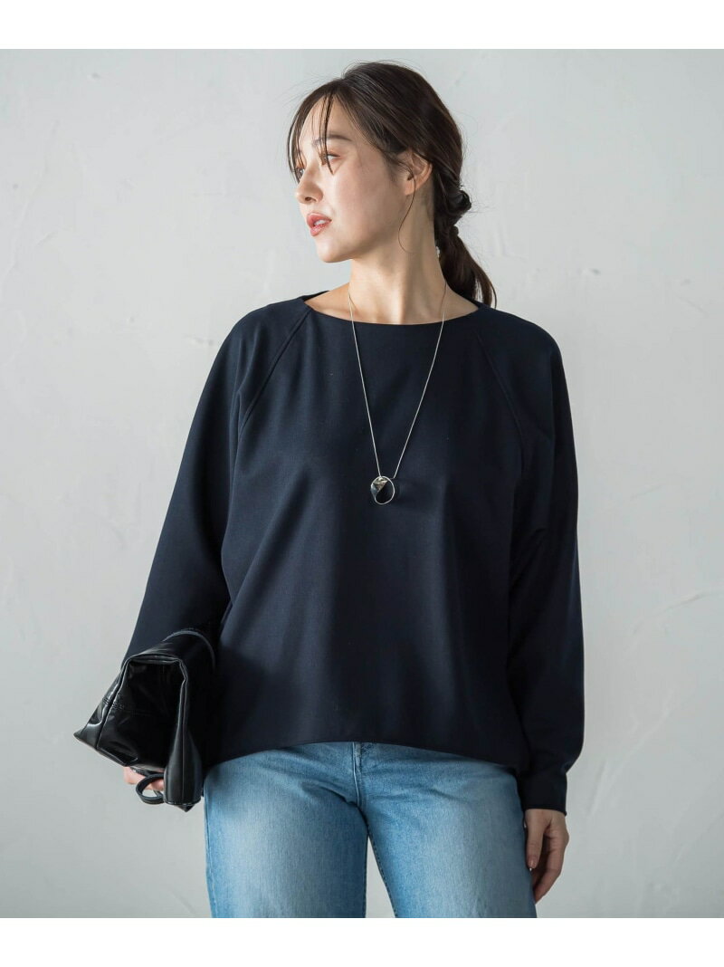 両面起毛T/Rブラウス LAUTREAMONT ロートレアモン トップス シャツ・ブラウス ベージュ ネイビー ブラウン【送料無料】[Rakuten Fashion]