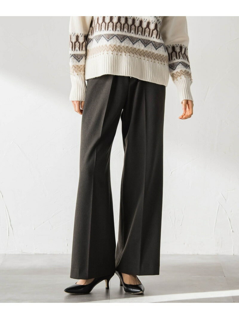 【SALE／10%OFF】両面起毛ドロストワイドパンツ LAUTREAMONT ロートレアモン パンツ その他のパンツ ブラウン ネイビー ベージュ【RBA_E】【送料無料】[Rakuten Fashion]