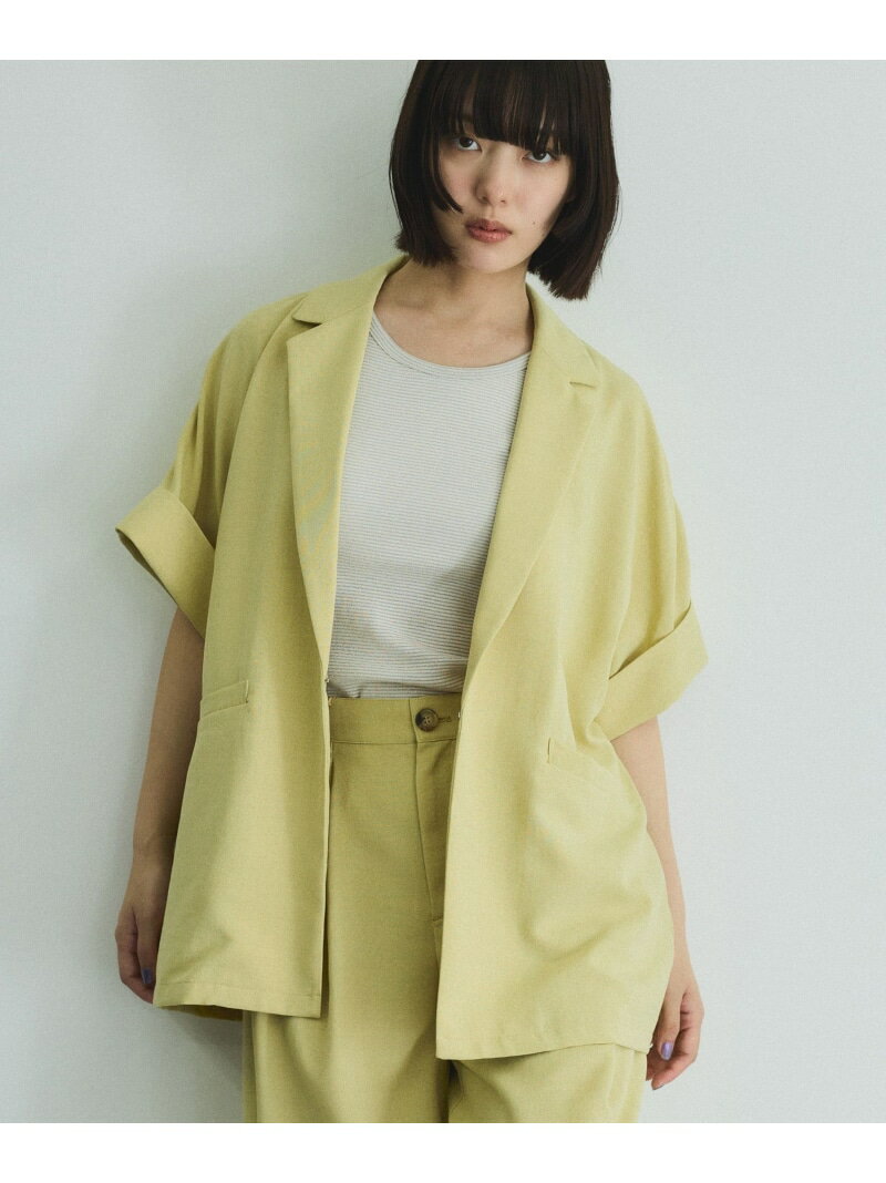 Rakuten - 【SALE／40%OFF】タンブラーオックスハーフスリーブジャケット≪手洗い可能≫ VICKY ビッキー ジャケット・アウター テーラードジャケット・ブレザー ベージュ グレー イエロー【RBA_E】【送料無料】[Rakuten Fashion]