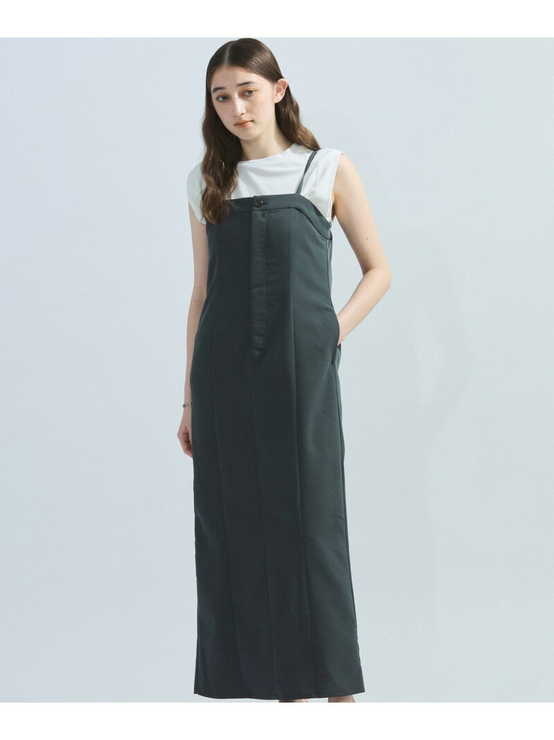 Rakuten - 【SALE／50%OFF】ナイロンストレッチジャンパースカート≪手洗い可能≫ ketty ケティ ワンピース・ドレス ワンピース ベージュ グレー【RBA_E】【送料無料】[Rakuten Fashion]