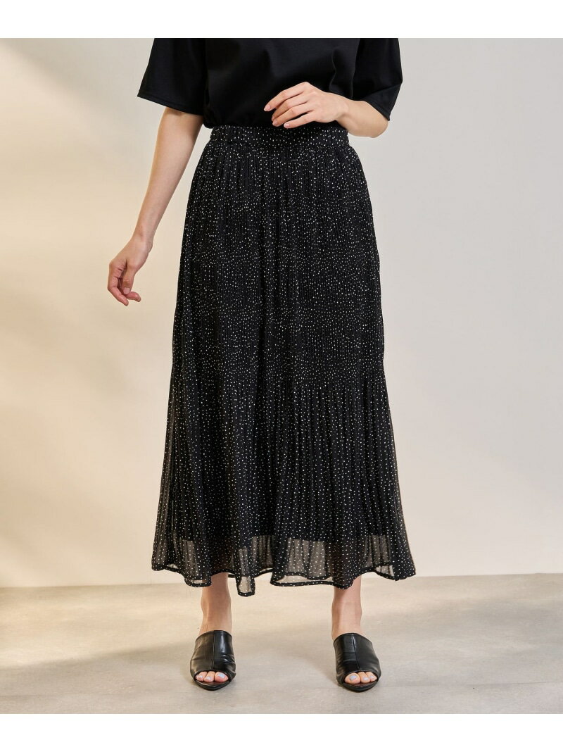 【SALE／10%OFF】ランダムドットマジョリカプリーツスカート ketty ケティ スカート その他のスカート ホワイト ブラック【RBA_E】【送料無料】[Rakuten Fashion]