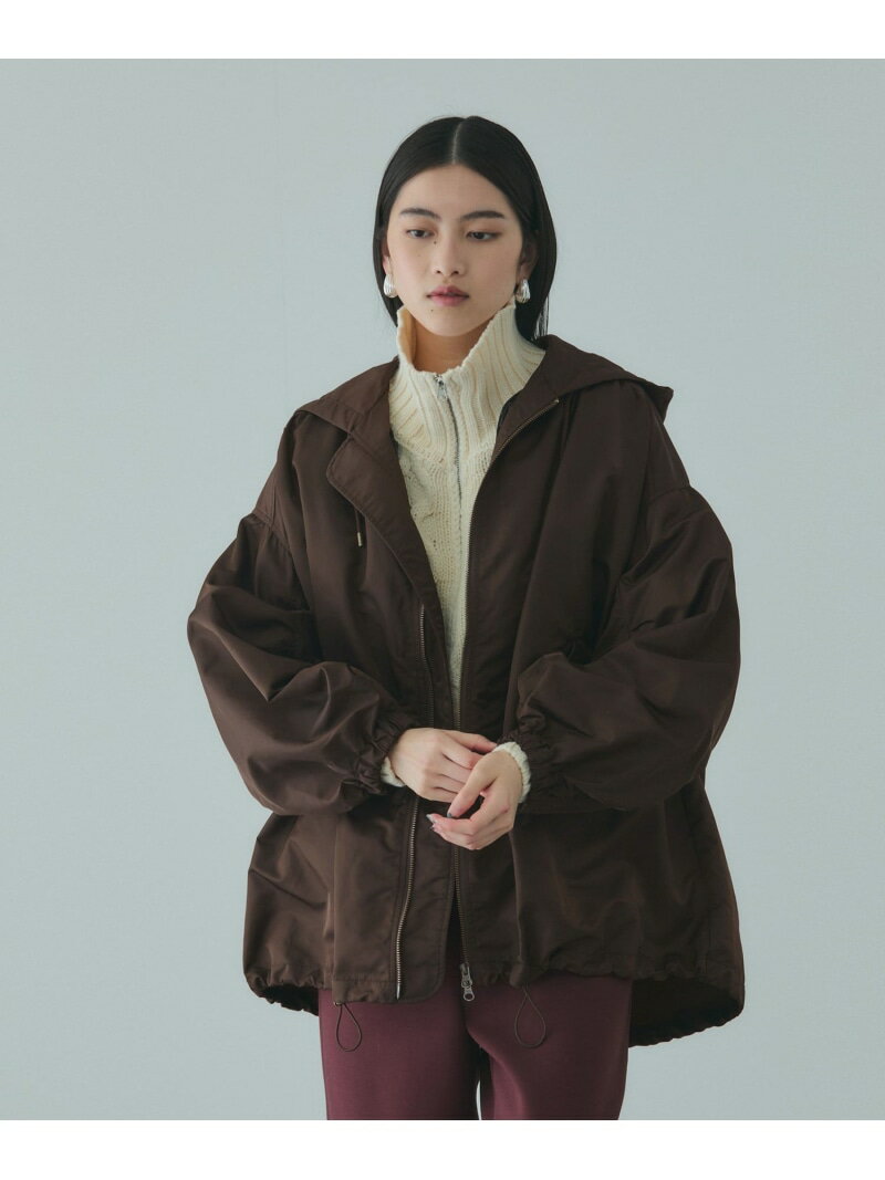 ボアライナー付きナイロンフーディブルゾン≪洗濯機で洗える≫ VICKY ビッキー ジャケット・アウター テーラードジャケット・ブレザー カーキグリーン【送料無料】[Rakuten Fashion]
