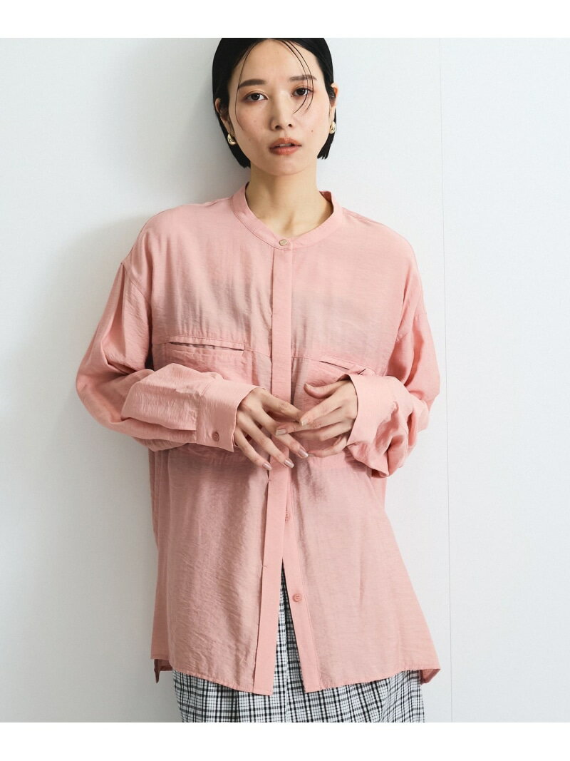 Rakuten - 【SALE／50%OFF】レーヨンヴィンテージバンドカラーシャツ≪手洗い可能≫ VICKY ビッキー トップス シャツ・ブラウス ホワイト ピンク ブラック【RBA_E】【送料無料】[Rakuten Fashion]