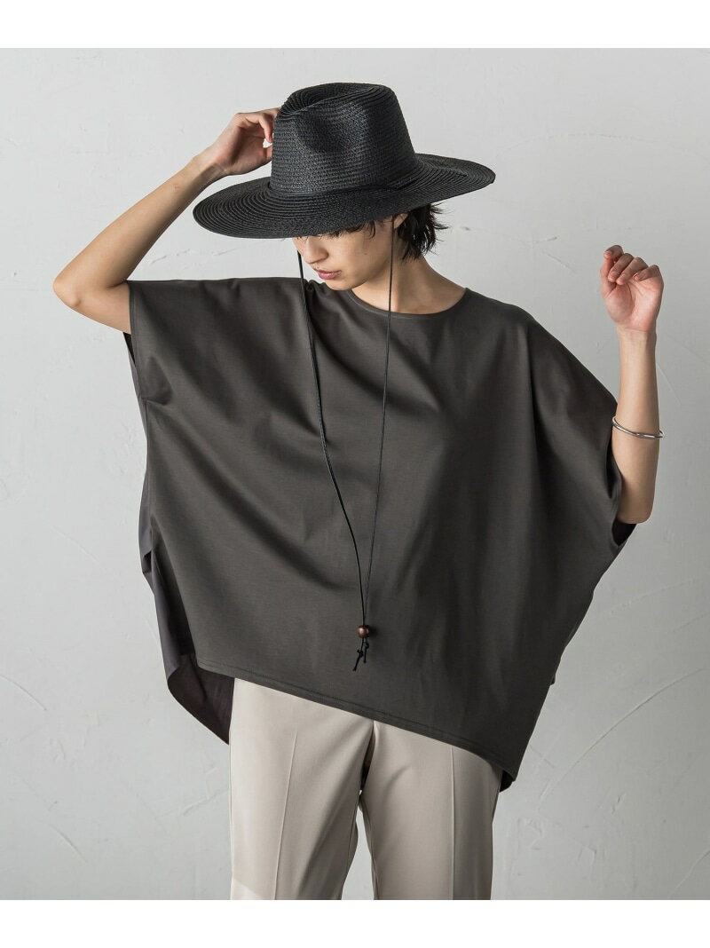 前後ドッキングコクーンプルオーバー≪手洗い可能≫ MAYSON GREY メイソングレイ トップス カットソー・Tシャツ ホワイト ブラック グレー ブルー